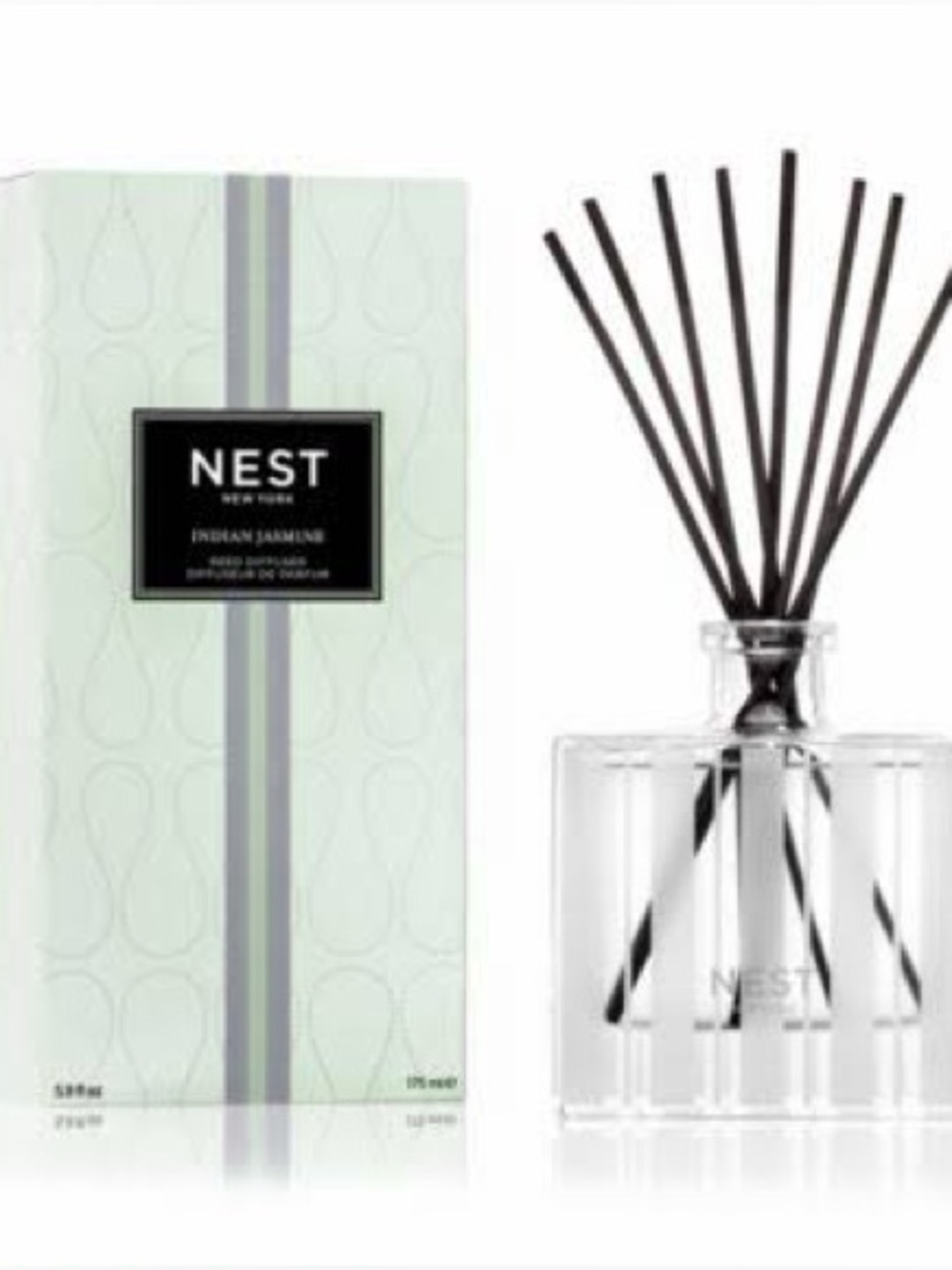 NIB NEST Fragrances Indian jasmine  Reed Diffuser oil